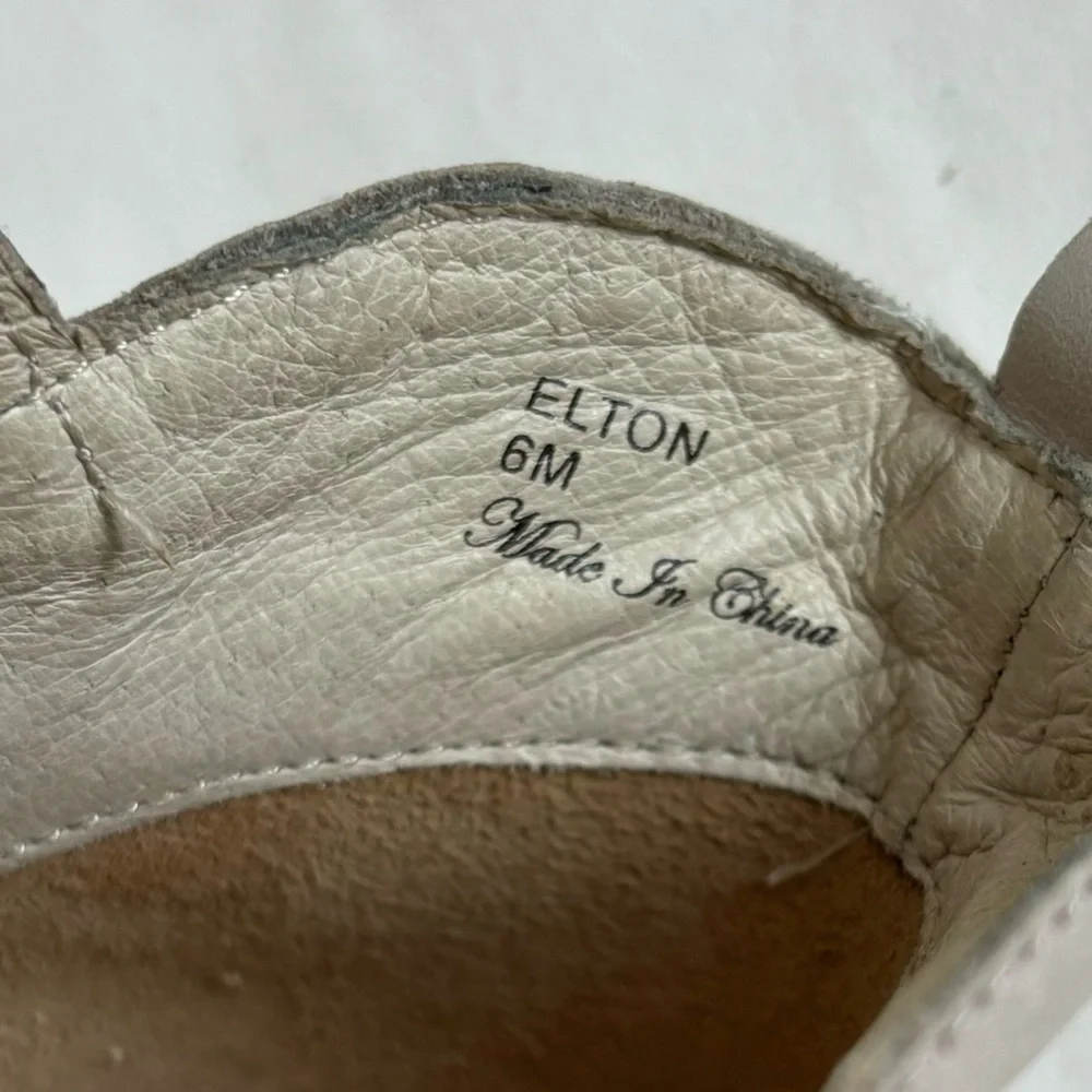 Donald J Pliner Elton Leather Cut Out Ankle Boots Pale Pink Gray Size 6M